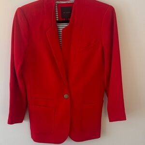 The Limited Women's Bright Red Single-Button Blazer